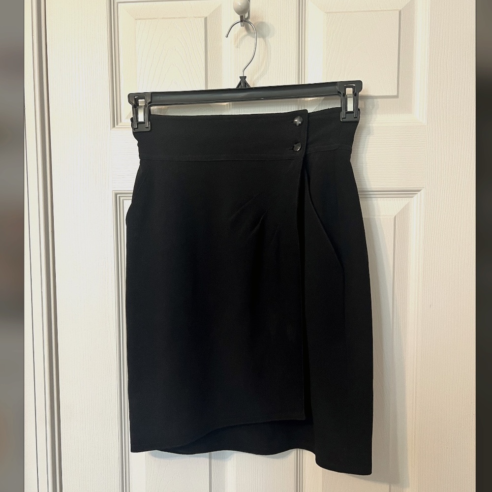 Fendi 365 by Contir for Neiman Marcus Wool Wrap Skirt